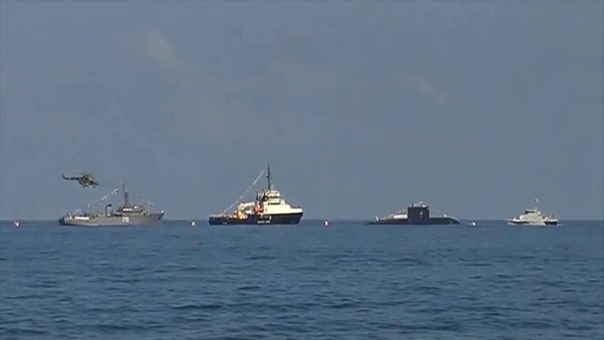 Vídeo: Rusia realiza primer desfile naval en base siria de Tartus