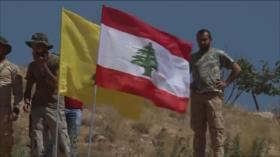 Vídeo: Hezbolá y Ejército libanés izan sus banderas en Arsal