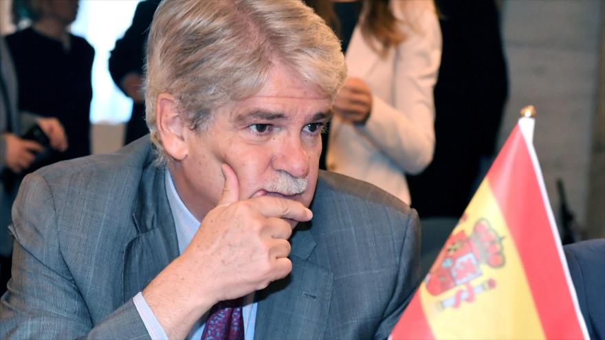 El ministro español de Asuntos Exteriores, Alfonso Dastis, durante una rueda de prensa, 6 de julio de 2017.