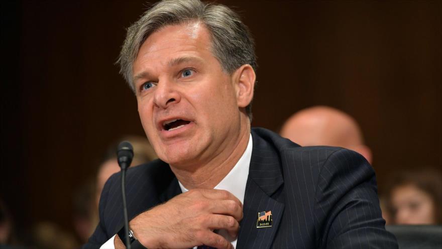 El nominado para dirigir FBI, Christopher Wray, habla en la sesión para su confirmación ante el Senado de EE.UU., 12 de julio de 2017.