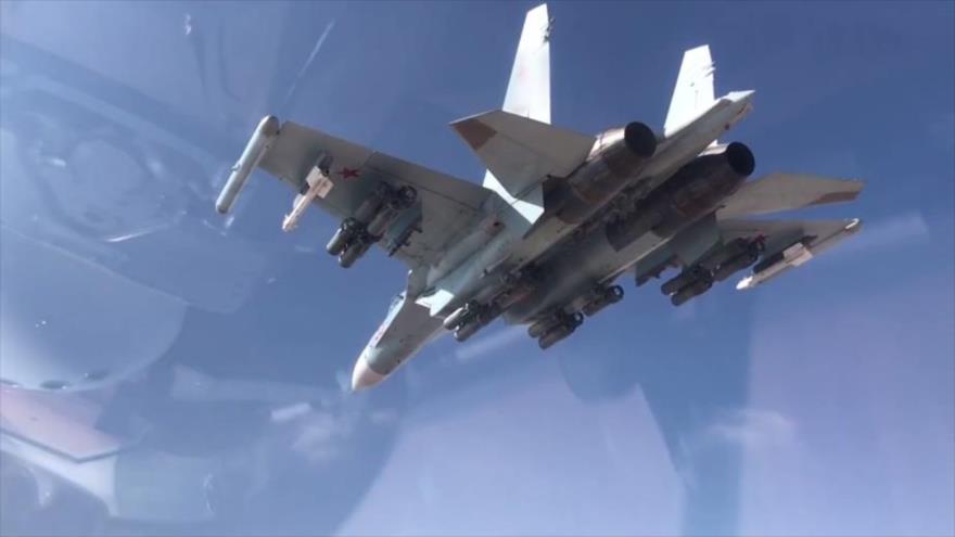 Vídeo: Sujoi Su-35 ruso pulveriza posiciones de Daesh en Siria