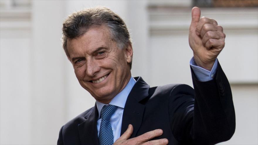 El presidente de Argentina, Mauricio Macri, en su visita a Santiago de Chile, julio de 2017.