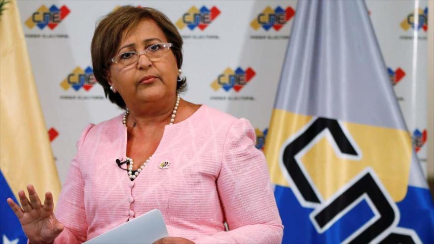 La presidenta del Consejo Nacional Electoral (CNE) de Venezuela, Tibisay Lucena.