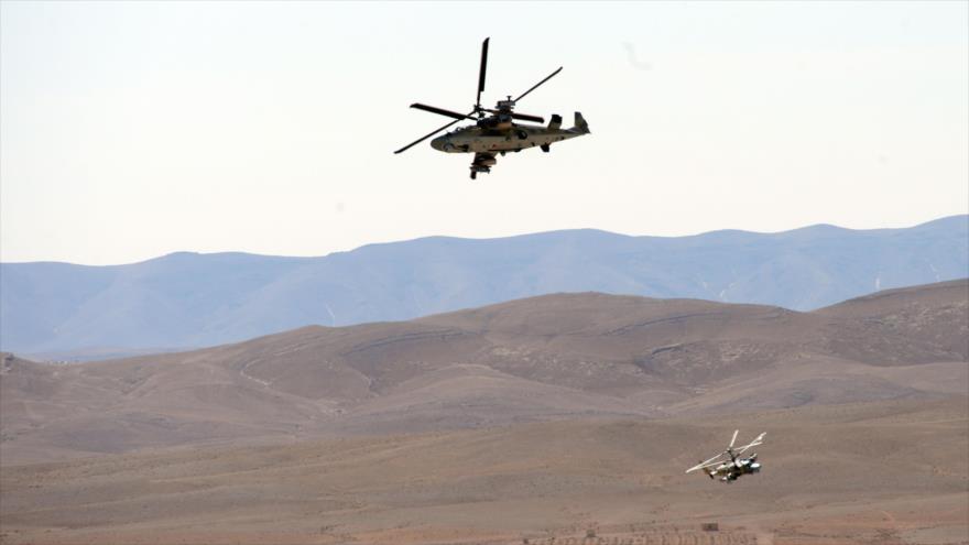 Vídeo: Helicópteros rusos bombardean a Daesh en el centro sirio