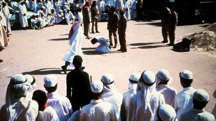 Una decapitación pública en Arabia Saudí.