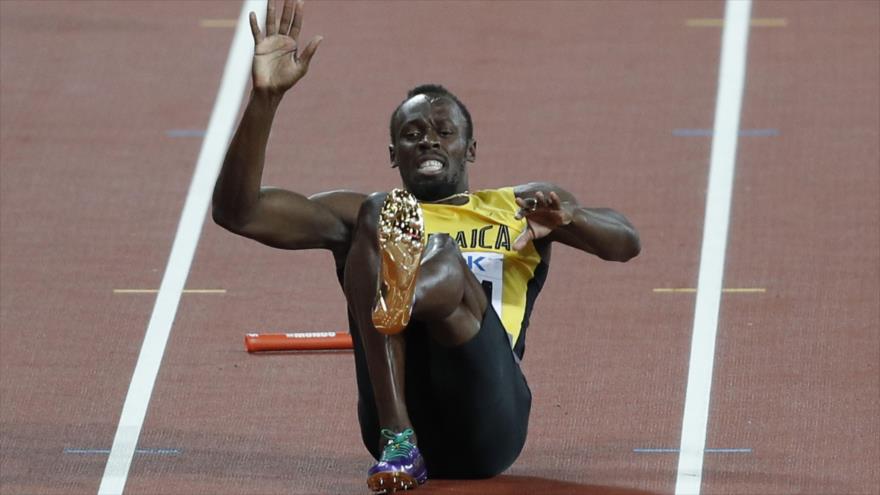 El dramático final del corredor jamaiquino Usain Bolt