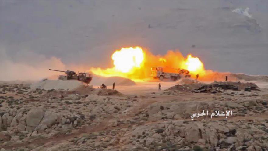 Vídeo: Hezbolá pulveriza trincheras de EIIL en frontera siria