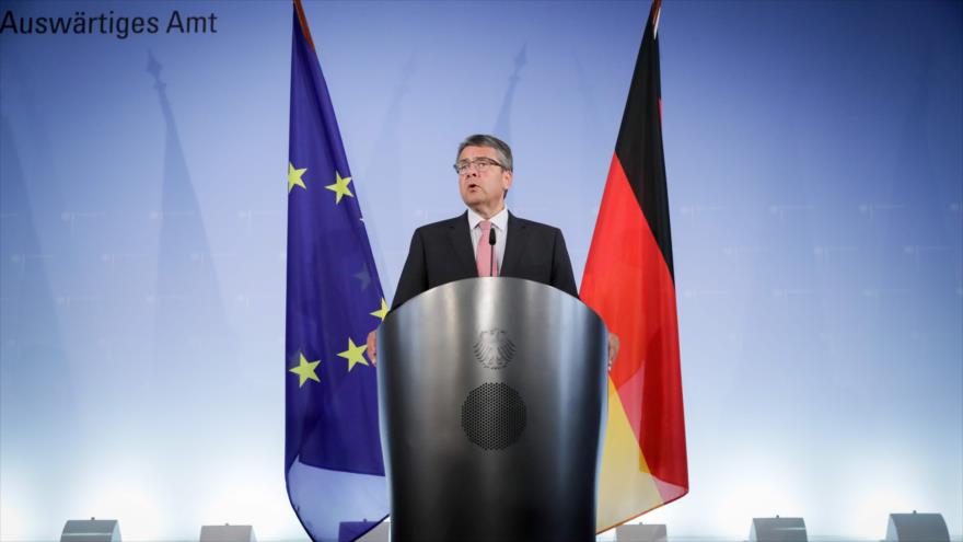 El ministro alemán de Asuntos Exteriores, Sigmar Gabriel, ofrece una rueda de prensa en Berlín, 20 de julio de 2017.