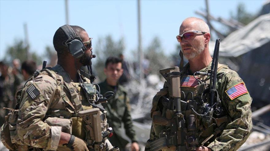 Militares estadounidenses desplegados en Siria.