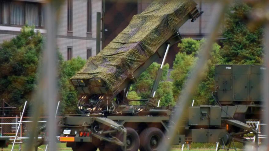 Despliegue de una bateria de escudo antiaéreo Patriot en Japón, 11 de agosto de 2017.