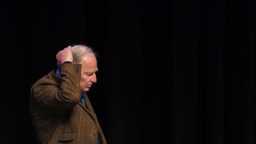 El vicepresidente del partido de Alternativa para Alemania, Alexander Gauland, durante una reunión con los miembros de la formación en Colonia, en 2017.