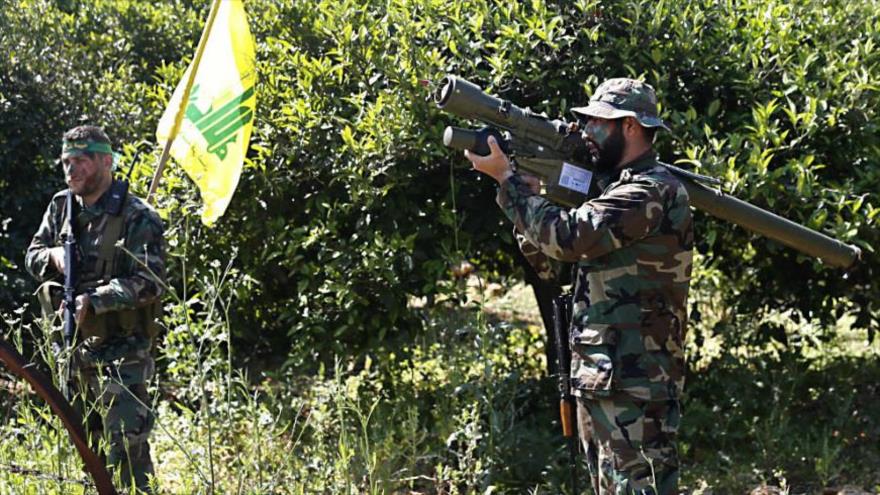 Combatientes del Movimiento de Resistencia Islámica de El Líbano (Hezbolá).