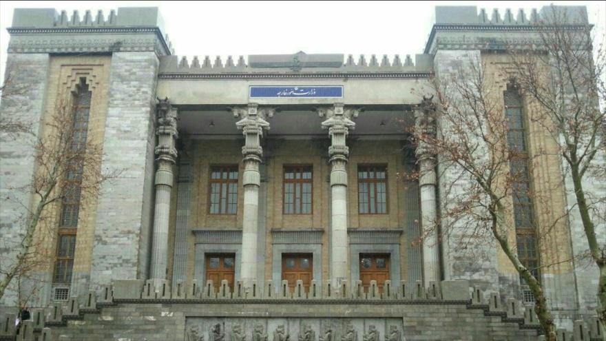 El edificio del Ministerio de Exteriores de Irán en Teherán, la capital persa.
