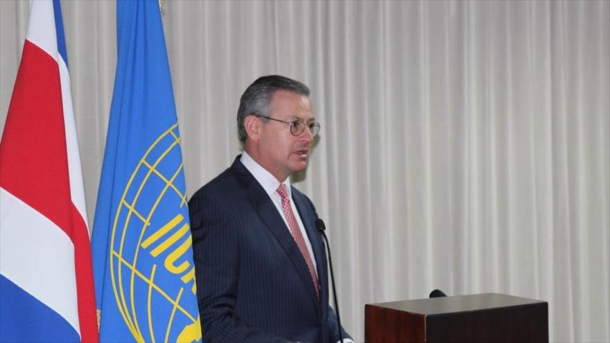 El ministro de Exteriores costarricense, Manuel González.