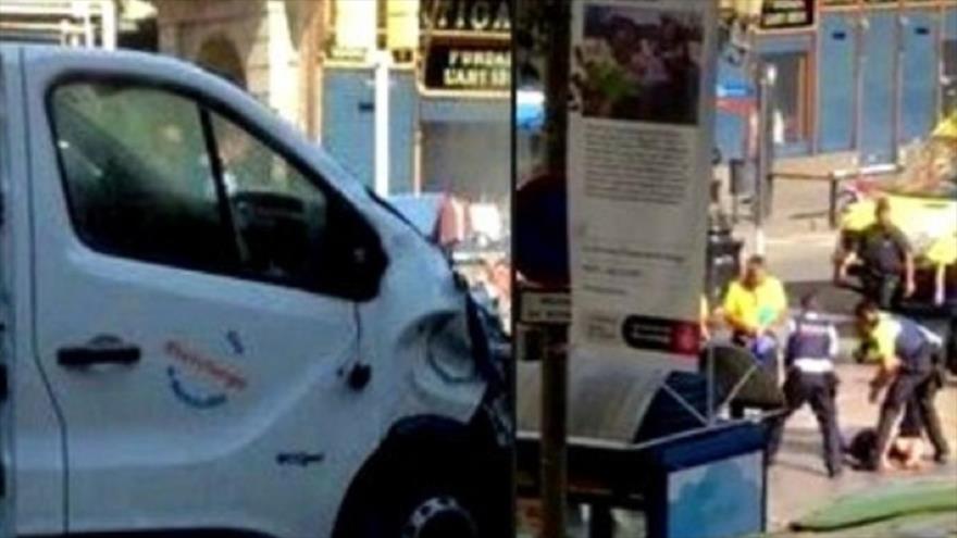 Nuevo vídeo muestra momento exacto de atentado en Barcelona