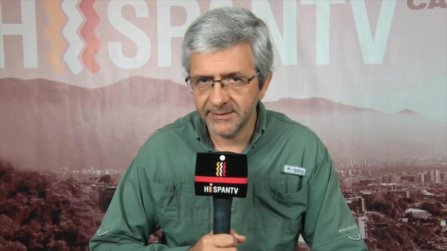 Marcha cívico militar contra el imperialismo en Caracas