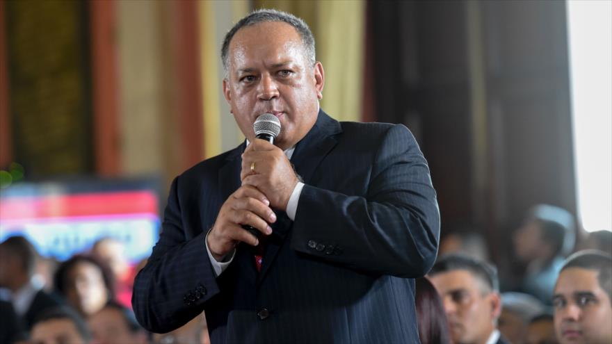 Diosdado Cabello pronuncia un discurso durante la instalación de la Asamblea Nacional Constituyente, Caracas, 4 de agosto de 2017.