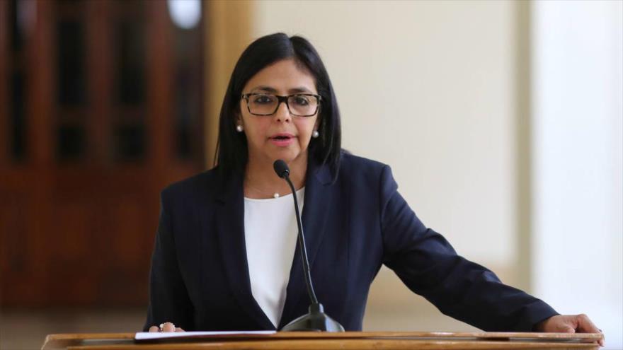 La presidenta de la Asamblea Nacional Constituyente (ANC) venezolana, Delcy Rodríguez.