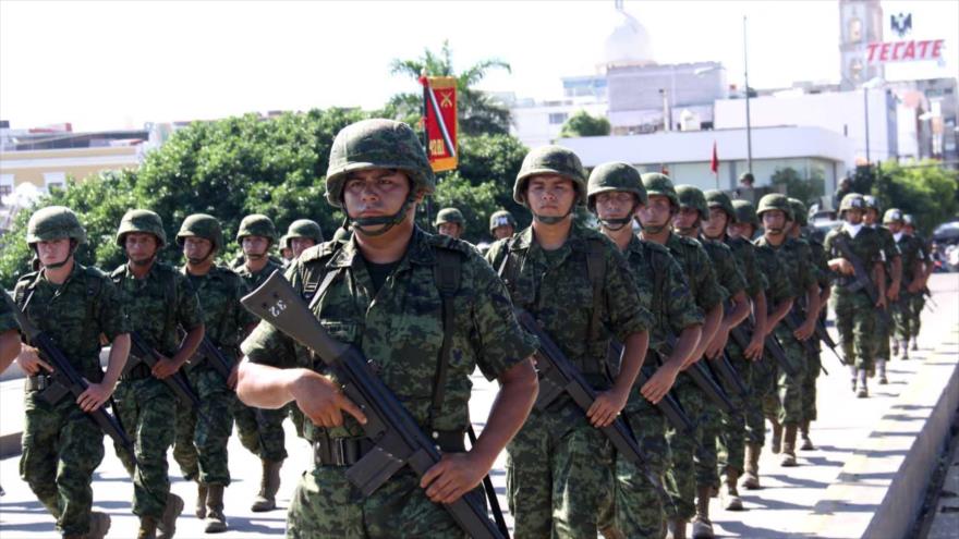 Miembros del Ejército mexicano.
