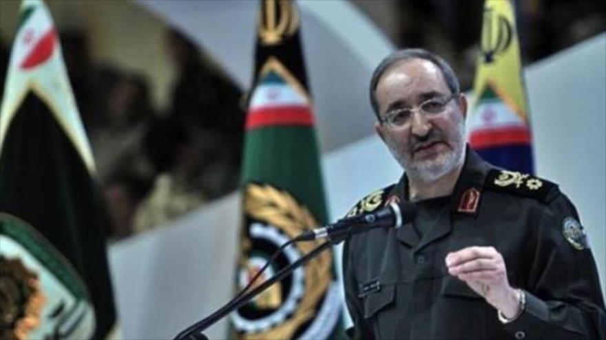 El general Seyed Masud Yazayeri, portavoz jefe de las Fuerzas Armadas de Irán. 