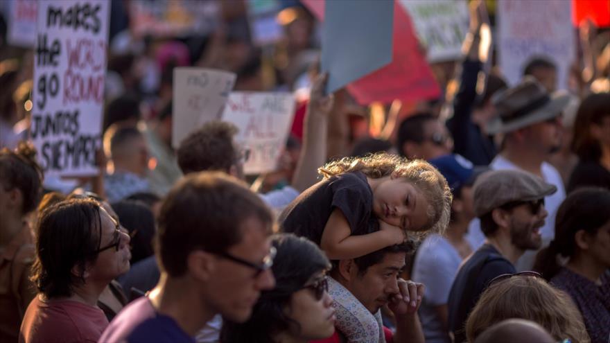 Concentración a favor de DACA en Los Ángeles (suroeste de EE.UU.), 5 de septiembre de 2017.