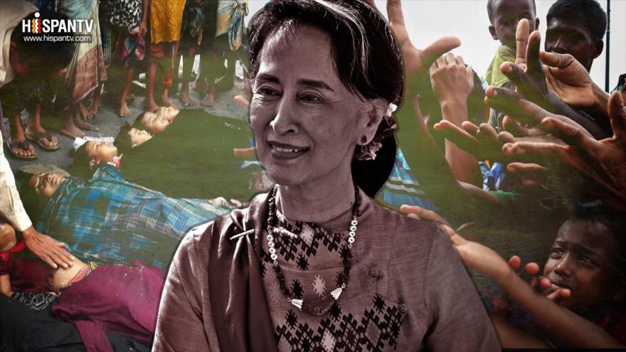 La líder birmana de facto, Aung San Suu Kyi, es criticada por su indiferencia ante la matanza de los rohingyas.