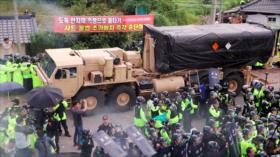 Cientos de surcoreanos se enfrentan a la Policía por el THAAD