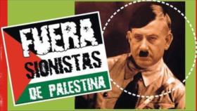 Argentinos cuelgan pósteres de Netanyahu con bigote de Hitler