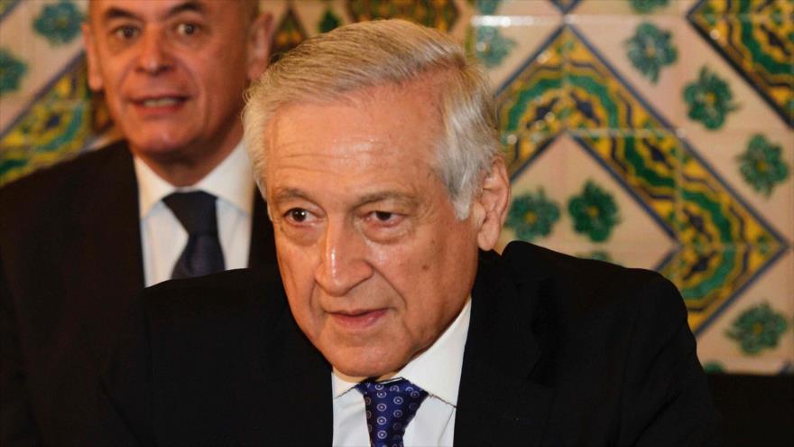 El canciller chileno, Heraldo Muñoz, durante una reunión con sus homólogos de otros países latinoamericanos en Lima (Perú), 8 de agosto de 2017.