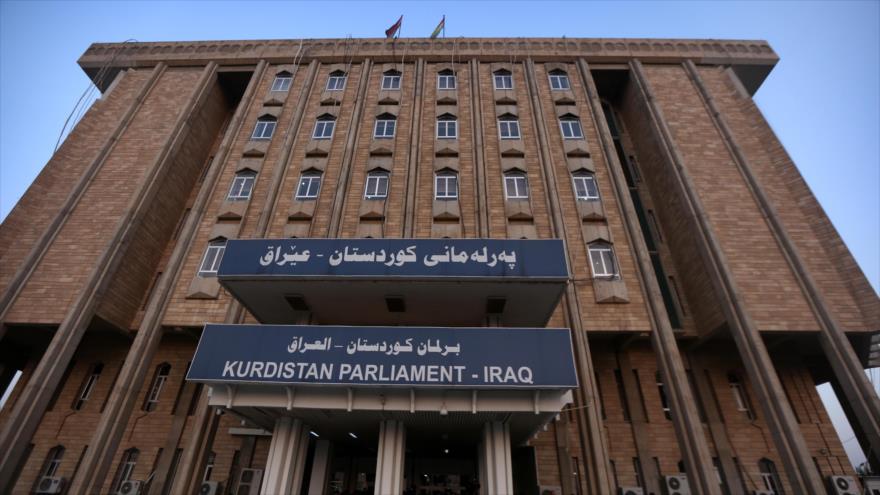 
El edificio del Parlamento de la región autónoma de Kurdistán, en norte de Irak, 15 de septiembre de 2017.

