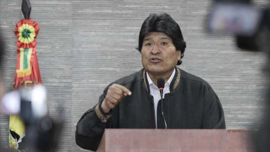 Evo Morales, presidente de Bolivia, durante una rueda de prensa en la ciudad de Tarija (sur), 23 de junio de 2017.