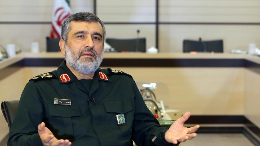 El comandante de la División Aeroespacial del CGRI, el general de brigada Amir Ali Hayizade.