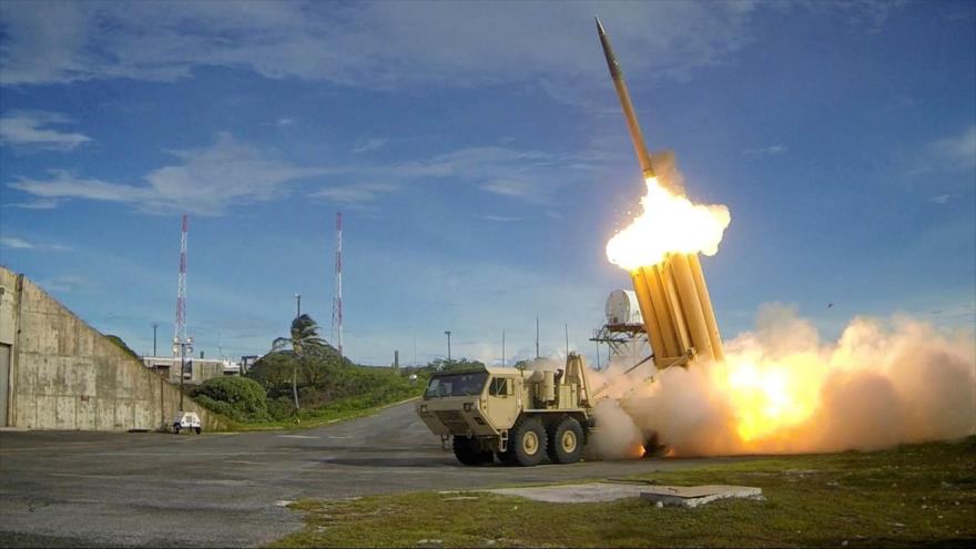 Una foto sin fecha de de la prueba de un interceptor del THAAD, proporcionada por la Agencia de Defensa de Misiles de EEUU.