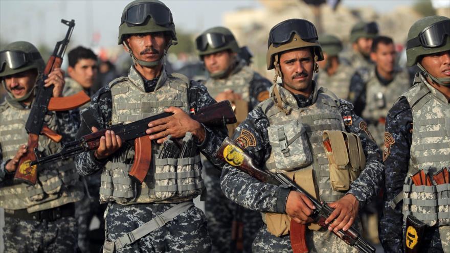 Efectivos de la Policía Federal iraquí durante una operación antiterrorista en Mosul.
