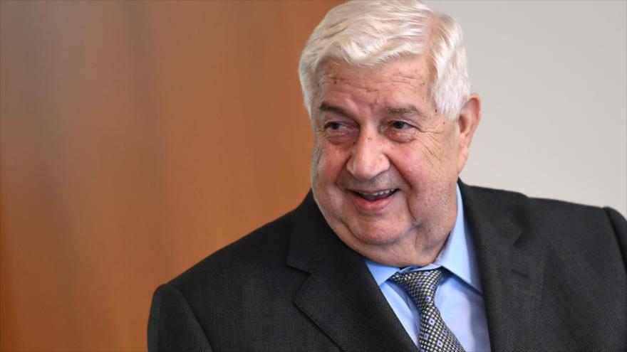 El canciller sirio, Walid al-Moalem, en la Asamblea General de la ONU en Nueva York, EE.UU., 21 de septiembre de 2017.