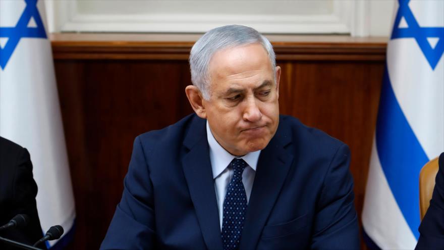 El primer ministro israelí, Benyamin Netanyahu, en una reunión con miembros de su gabinete, 26 de septiembre de 2017.