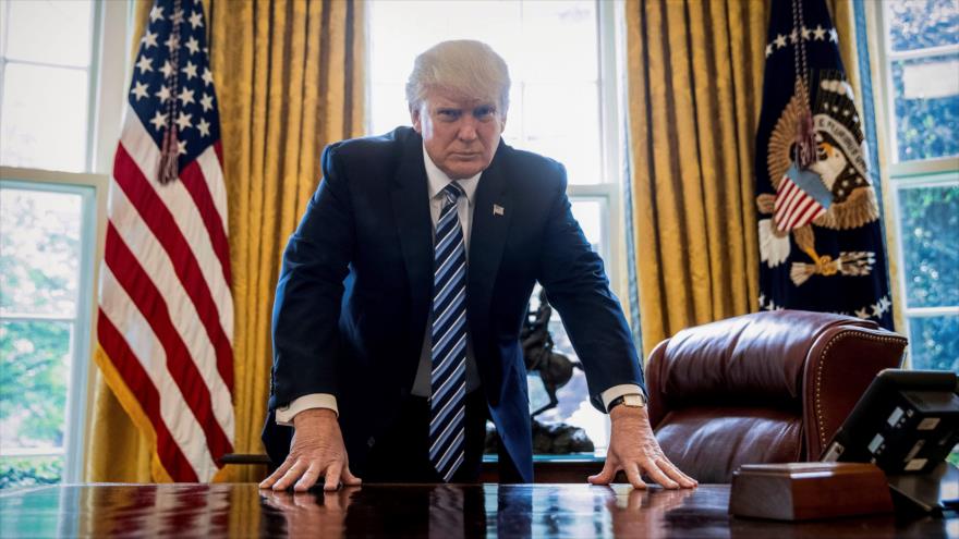 El presidente estadounidense, Donald Trump, en el Despacho Oval de la Casa Blanca.