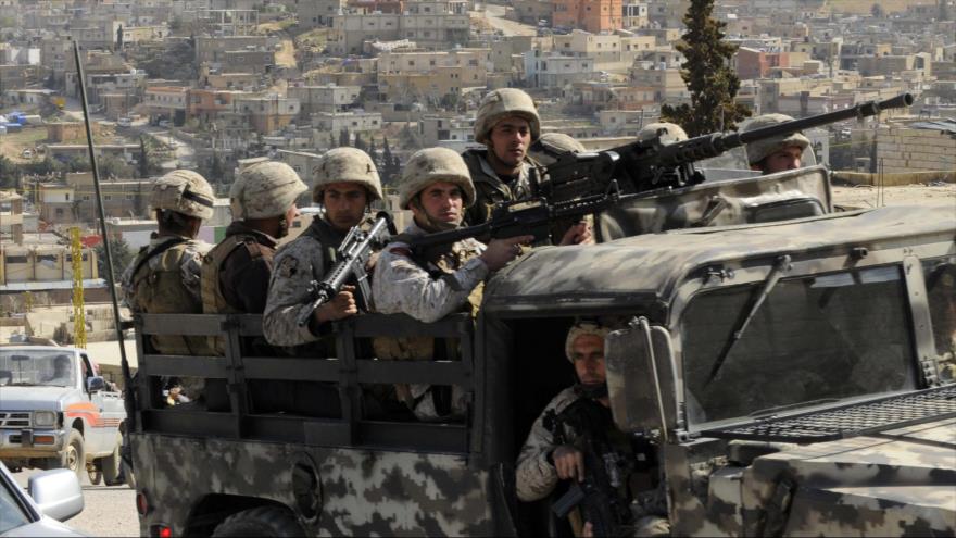 Las fuerzas del Ejército de El Líbano se movilizan en la región de Arsal.