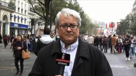 Funcionarios franceses protestan contra reforma laboral de Macron