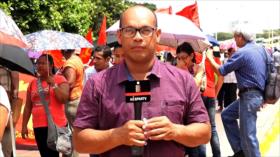 Colombianos marchan por mejores condiciones laborales