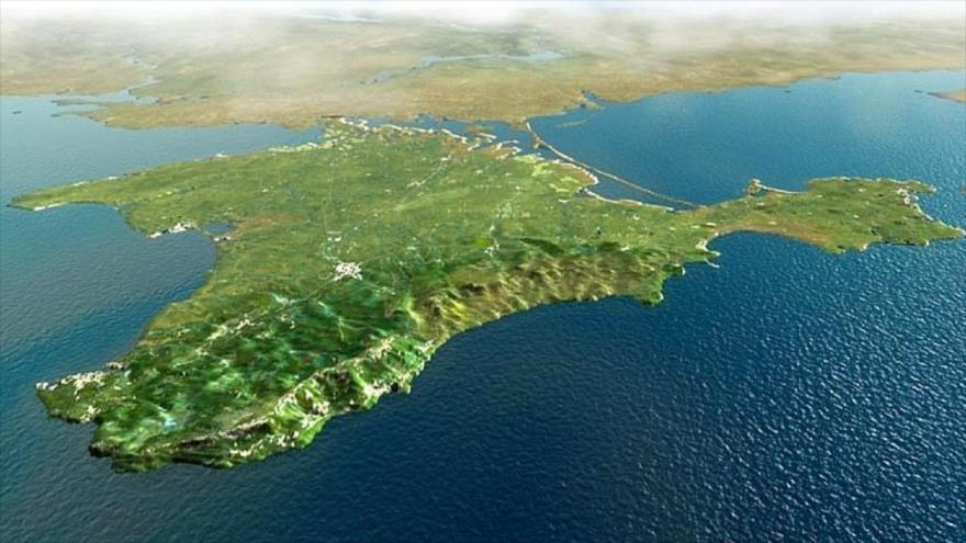 Vista general de la península de Crimea.