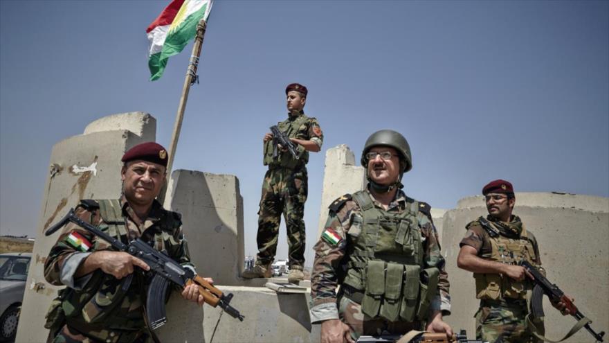 Integrantes de las fuerzas kurdo-iraquíes de los Peshmerga desplegados en el norte de Irak.
