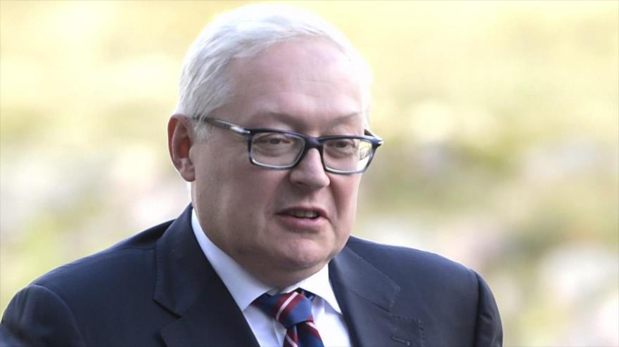El vicecanciller ruso, Serguéi Ryabkov, antes de acudir a una reunión, 12 de septiembre de 2017.