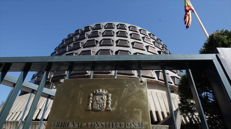 Una visión general del edificio del Tribunal Constitucional de España en Madrid, capital española.