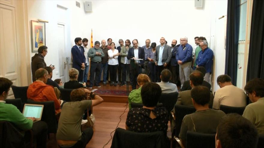 Cataluña llama a manifestarse para pedir libertad de sus líderes