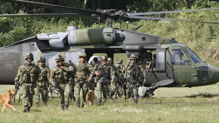Un grupo de fuerzas especiales formadas por infantes de marina de EE.UU., equipadas con helicópteros, desplegadas en Honduras.