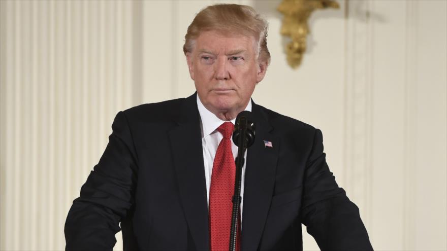 El presidente de EE.UU. Donald Trump, durante una ceremonia en la Casa Blanca, 23 de octubre de 2017.