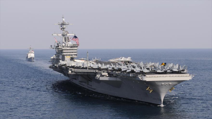Un portaaviones de EE.UU. llega a las aguas surcoreanas para participar en ejercicios militares.