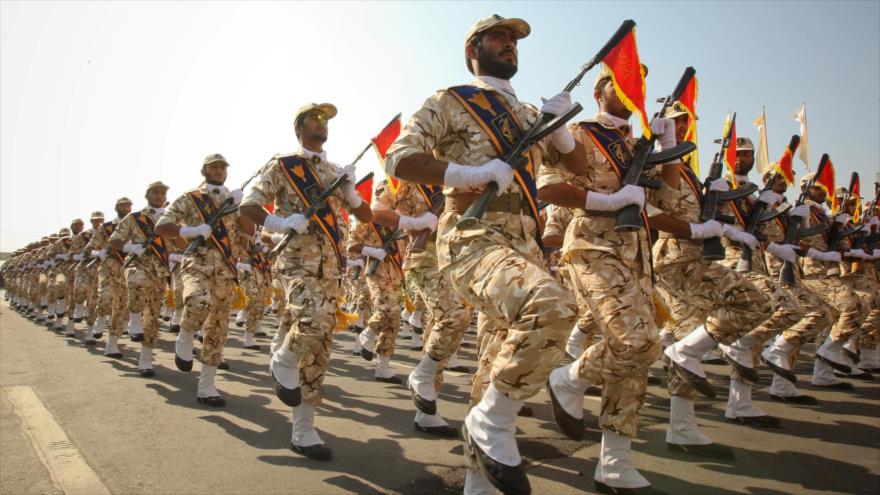 Combatientes del Cuerpo de Guardianes de la Revolución Islámica (CGRI) de Irán.