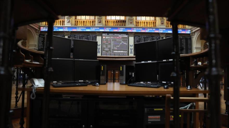 La Bolsa de Madrid, capital española.